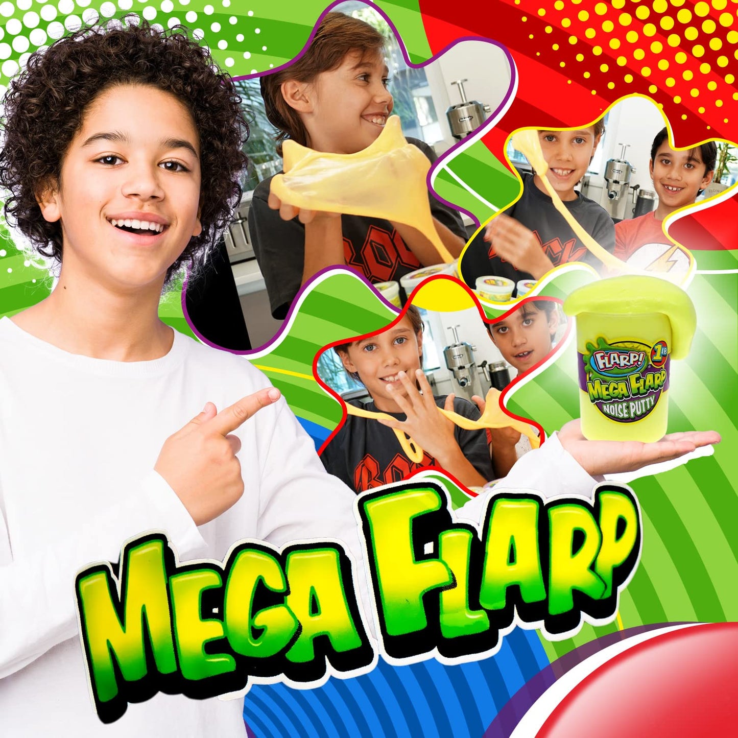Ja-Ru 1Lb Mega Flarp Noise Putty Scented (2 Units), Fidget Toy Squishy Sensory Toys For Easter, Stress Toy Party Favors In Bulk Party Supplies Fidget For Kids And Adults Boys & Girls.335-2