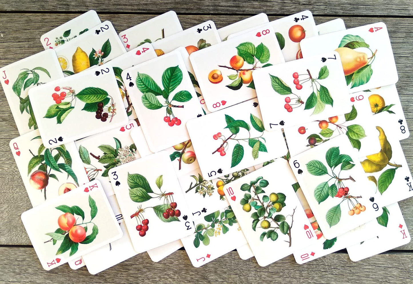 Flonzgift Flowers Roses Playing Cards (Poker Deck 54 Cards All Different) Vintage Graden Flowers Roses Wildflowers Engraving Painting By Redoute
