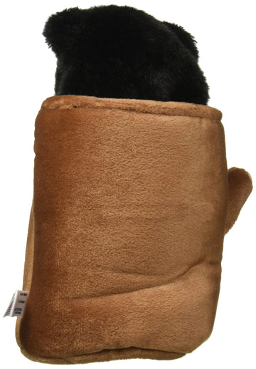 Aurora® Interactive Hand Puppet Black Bear Pop Up Puppet Stuffed Animal - Storytelling Adventures - Playful Learning - Black 10 Inches