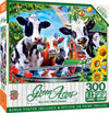 Masterpieces - 300 Piece Jigsaw Puzzle, Large Ez Grip Shapes, Moo Love, Fun For Adults, Seniors, Family, Kids, Matte Finish, 18'X24