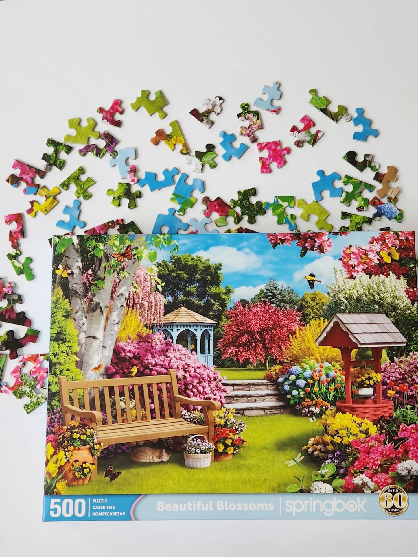 Springbok Beautiful Blossoms 500 Piece Jigsaw Puzzle For Adults Features A Dreamy Garden Scene In Spring With Blooms Of Every Color