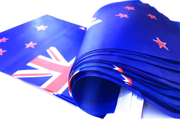 New Zealand Flag New Zealander Flag,100Feet/76Pcs National Country World Pennant Flags Banner,Party Decorations Supplies For,Bar