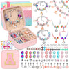 LifeisLuck Charm Bracelet Making Kit, Jewelry Making Kit for Girls DIY Charm Necklace Kit with Bracelet Organizer Box Unicorns C