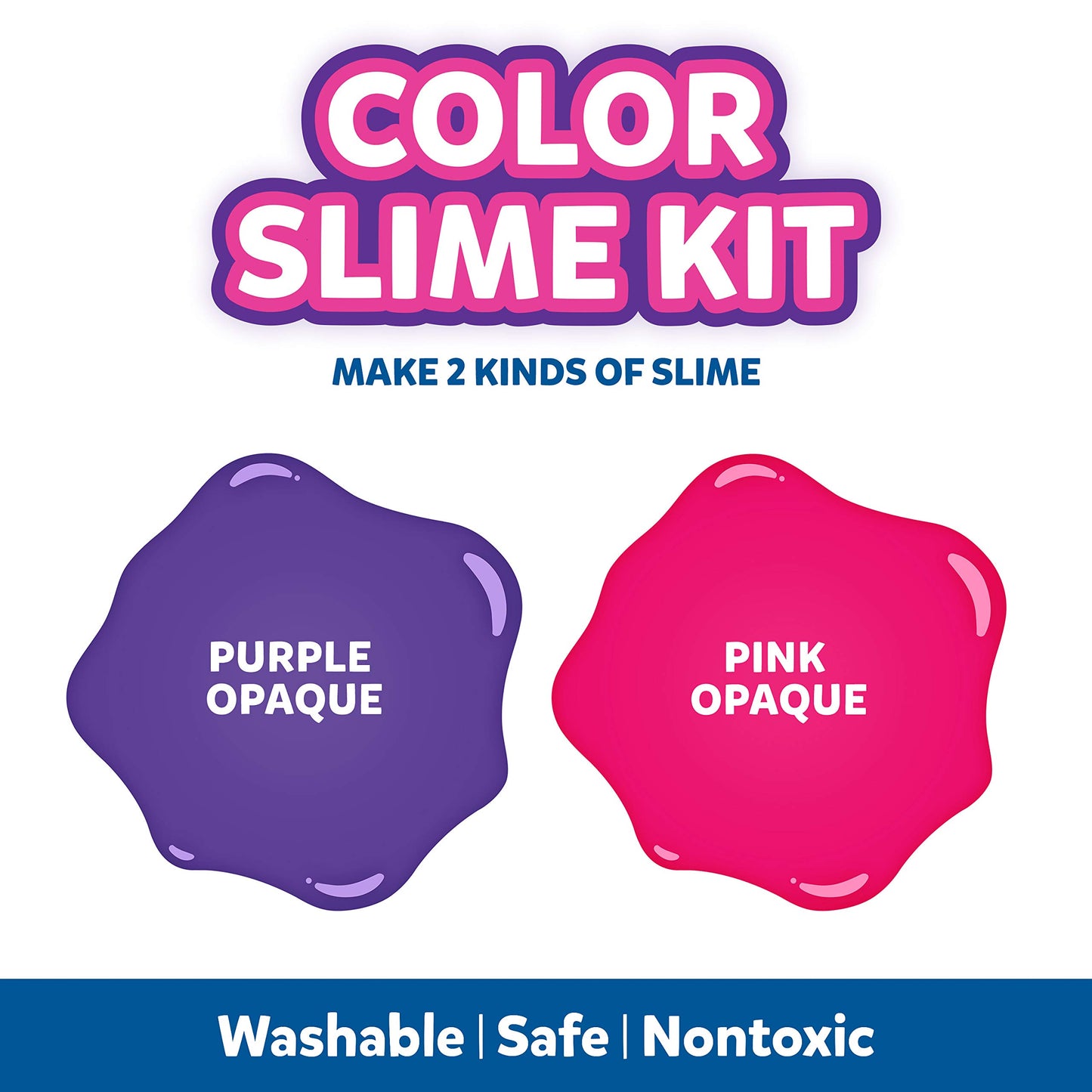 Elmer'S Color Slime Kit, 2-Count + 2-Activator, Pink/Purple