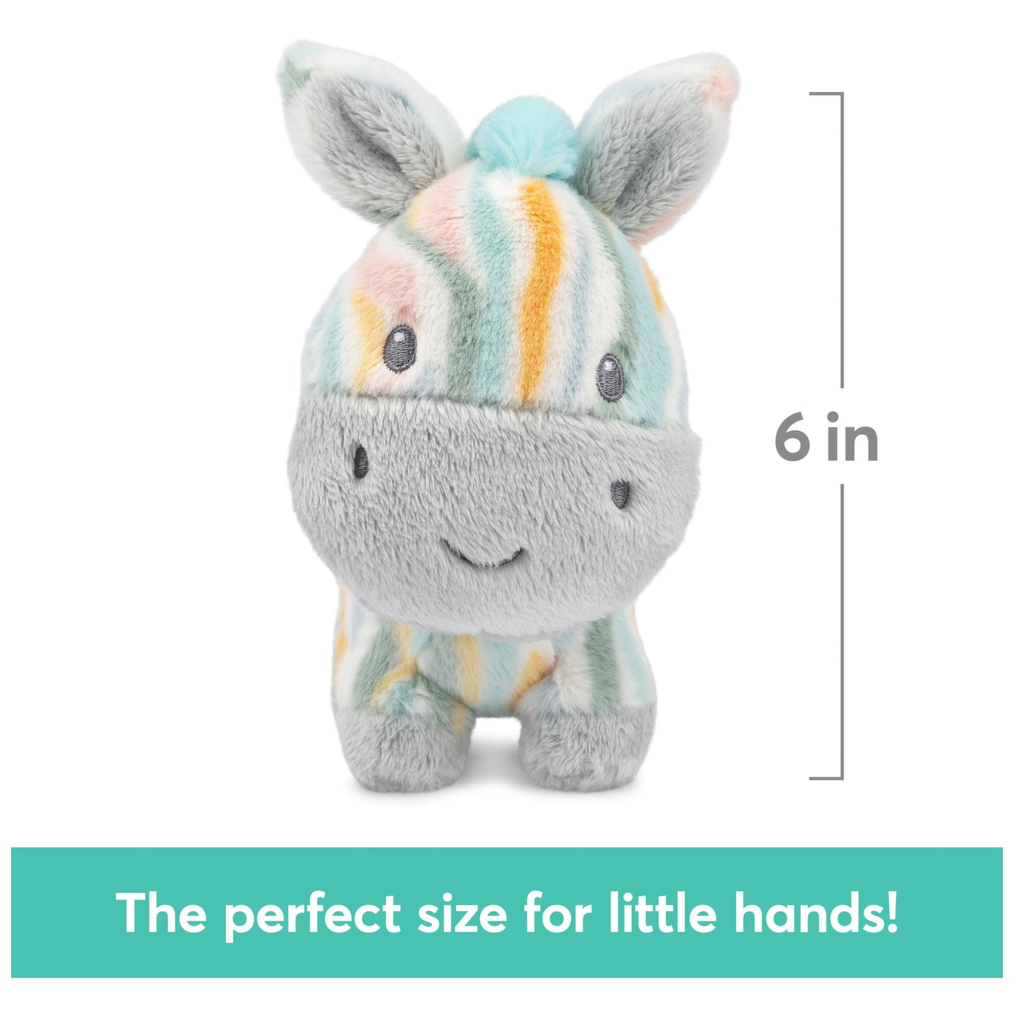 Gund Baby Safari Friends Collection Plush Zebra With Chime, Sensory Toy Stuffed Animal For Babies And Newborns, Multicolored, 7'