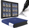 D DACCKIT Toploader Binder Holds 288 Top Loaders - 9-Pocket Top Loader Binder for 3 x 4 Rigid Card Holders for Trading Cards or Sports Cards Model A - Navy Blue