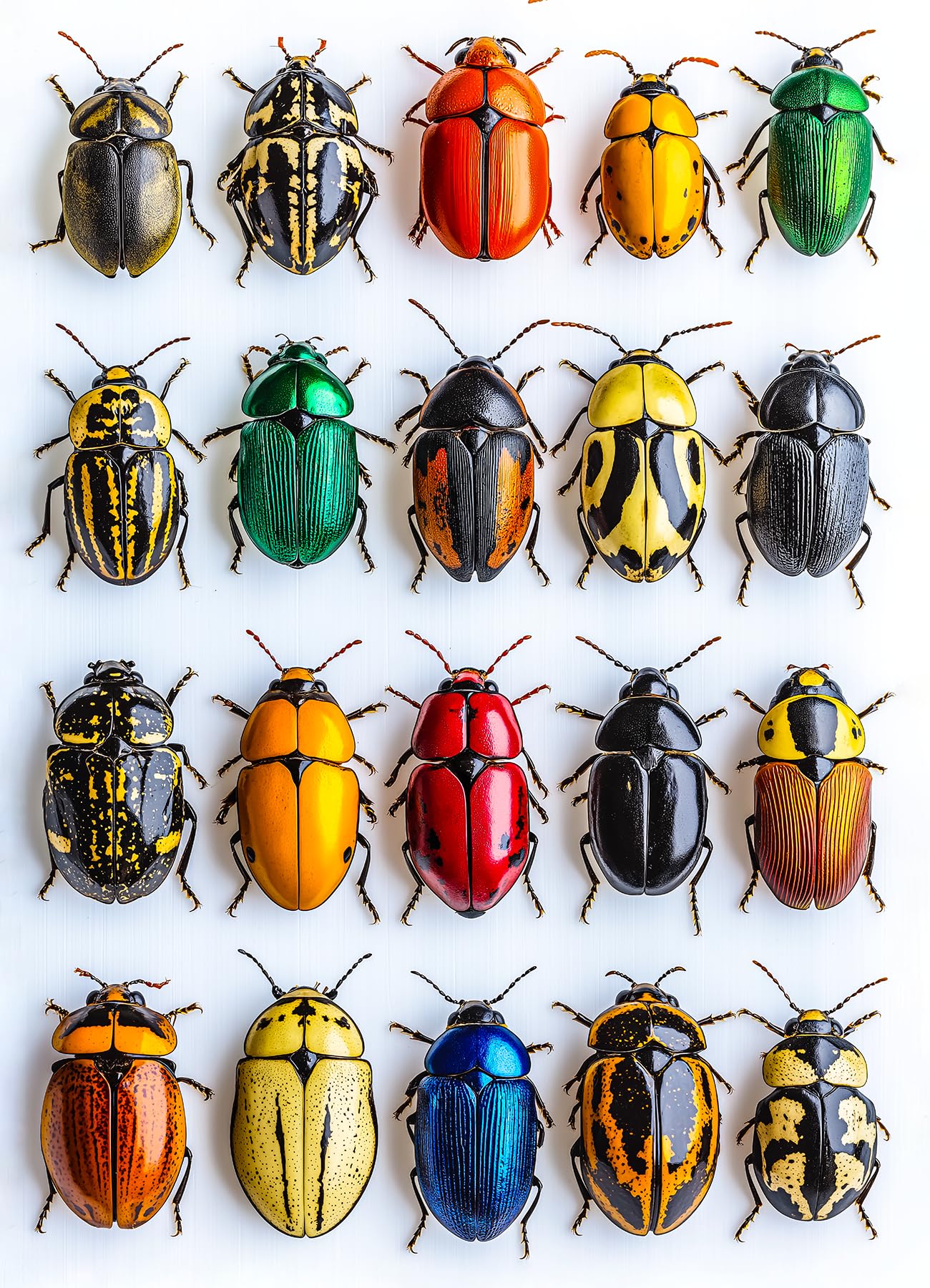 Bgraamiens Puzzle- 3D Visual Colorful Beetles Jigsaw Puzzles For For Adults 1000 Pieces,Bugs Jigsaw Puzzles For Adults 1000 Piec