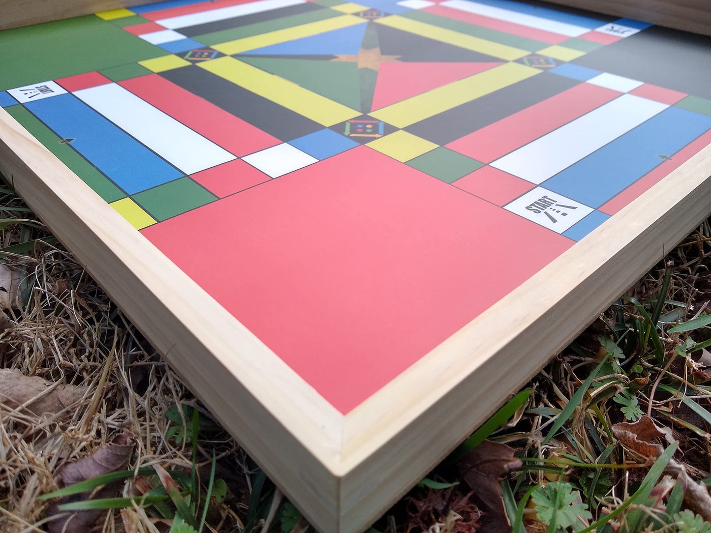 JAMAICANLUDO Jamaican Ludo Original Edition Board Game | 24in x 24in | Multicolor | Fun for 4 Players, Ages 6+