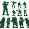 PROLOSO Toy Soliders Green Army Men Action Figures Plastic Army Men Sets Military Toys Various Poses Bulk Pack of 144