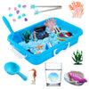 AGENTLAN Ocean Sensory Bin, Ocean Sensory Water Toys with Sea Animal for Toddlers Boys and Girls, Kids Toys Gift Sand Box for Ag