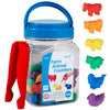 Edxeducation - 13204 Farm Animal Counters - Mini Jar Set Of 36 - Learn Counting, Colors, Sorting And Sequencing - Math Manipulat