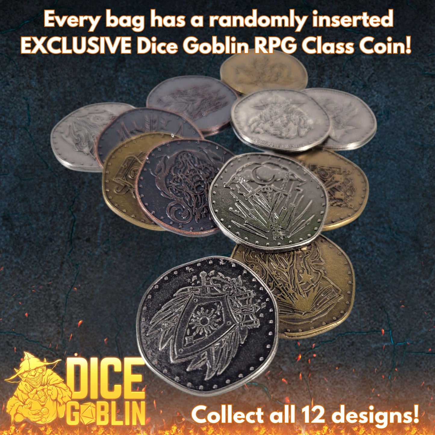 Forged Dice Co. Dice Goblin Mystery DIce Set - RPG Dice Set - DND Dice Set