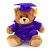Plushland Plush Stuffed Animal Toys 12 Inches Present Gifts for Graduation Day Personalized Text Name or Your School Logo on Gown Best for Any Grad School Kids (Purple Gown)