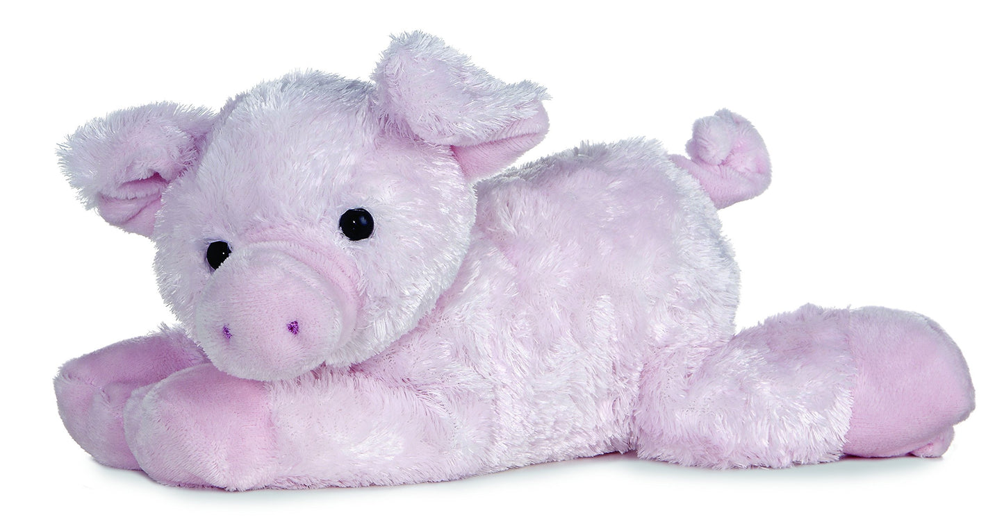 Aurora® Piggolo™ Stuffed Animal - Pink 12" - Polyester - Adorable Flopsie™ - Model 06648