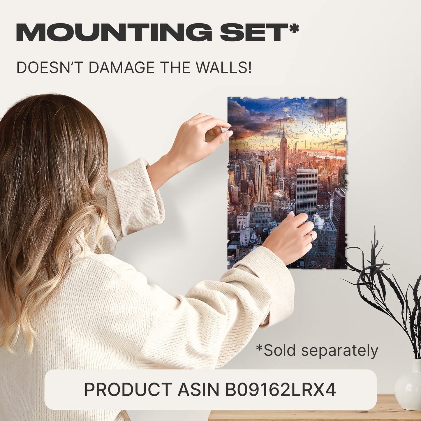 Unidragon Original Wooden Jigsaw Puzzles - City Morning New-York, 125 Pcs, Small 9'X6.2', Beautiful Gift Package, Unique Shape Best Gift For Adults And Kids