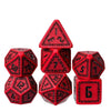 HDdais DND Dice Set, 7PCS Polyhedral Dice Set D&D for MTG Dungeons and Dragons Role Playing Game(Red)