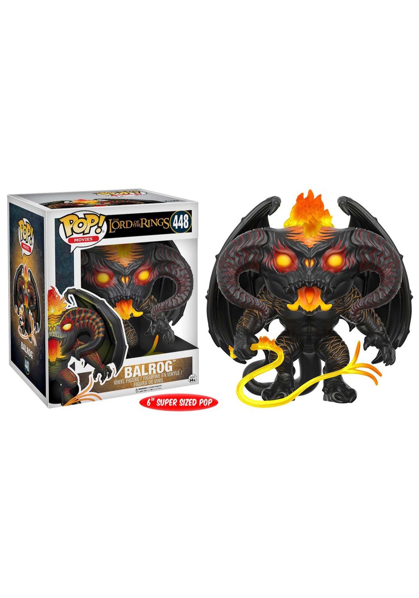 Funko Pop Movies The Lord Of The Rings Balrog 6' Action Figure
