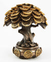 Ebros Feng Shui Gold Tree Statue Golden Money Coin Tree Of Wealth And Abundance Decor Talisman Figurine