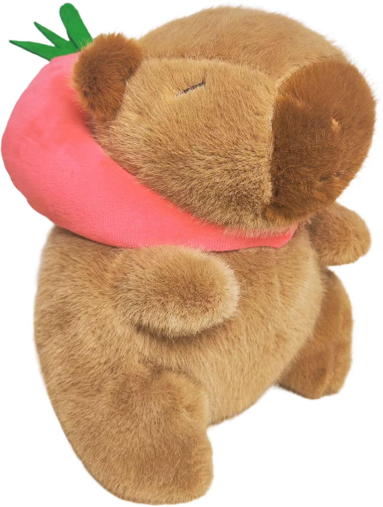 Gjlzfwbx Capybara Plush Toy, 8 Inch Capybara Stuffed Animal Christmas Birthday Valentine'S Day Gifts For Kids Girl Friends(Straw
