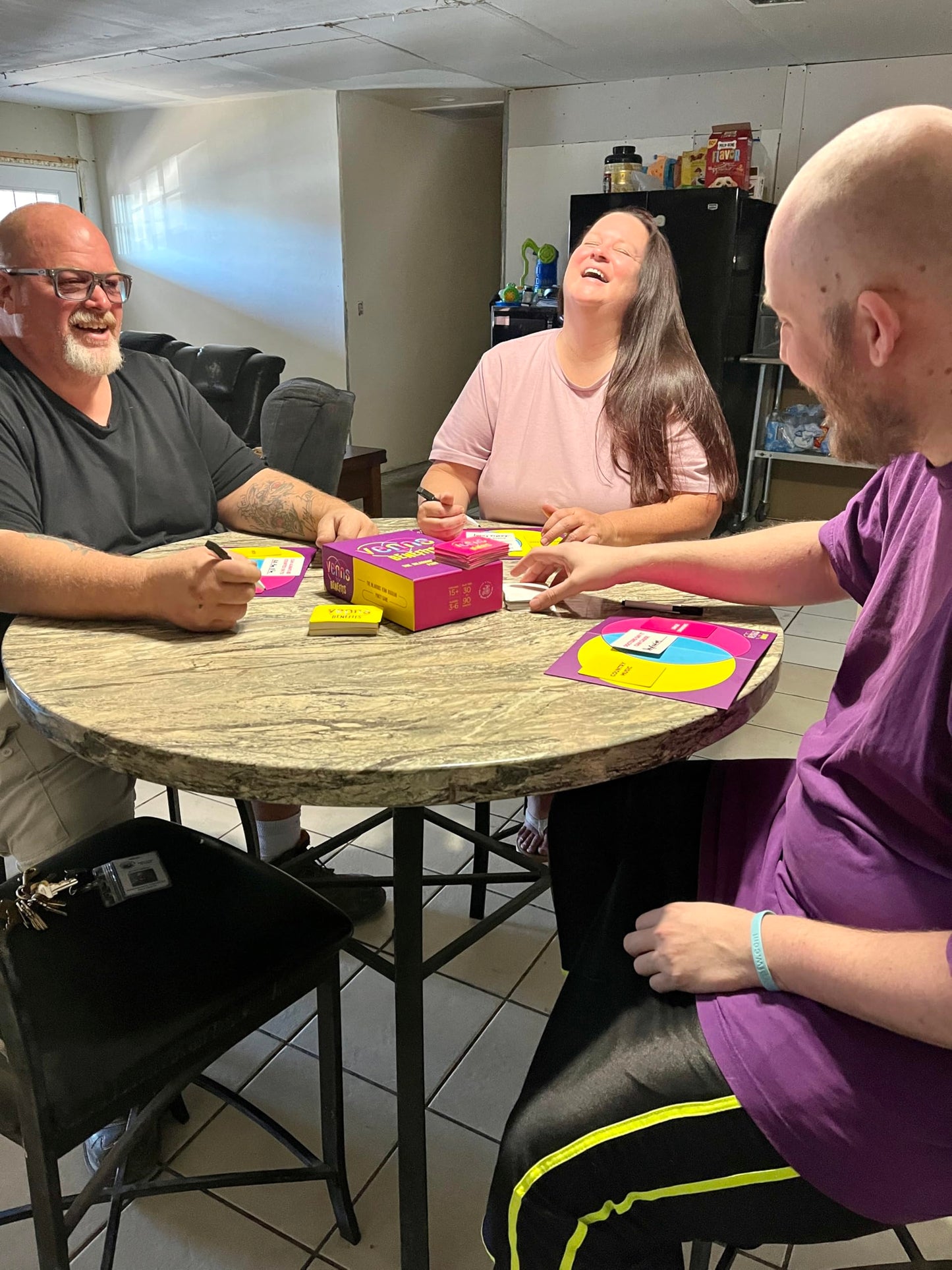 VENNS WITH BENEFITS Fun Board Game for Teens & Adults - Engaging Venn Diagrams Game for 3+ Players, Perfect for Family Game Nights