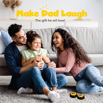 2X Dad Joke Button - Yellow Funny Gift for Dads & Fathers - Perfect for Birthdays & Father's Day from Daughter