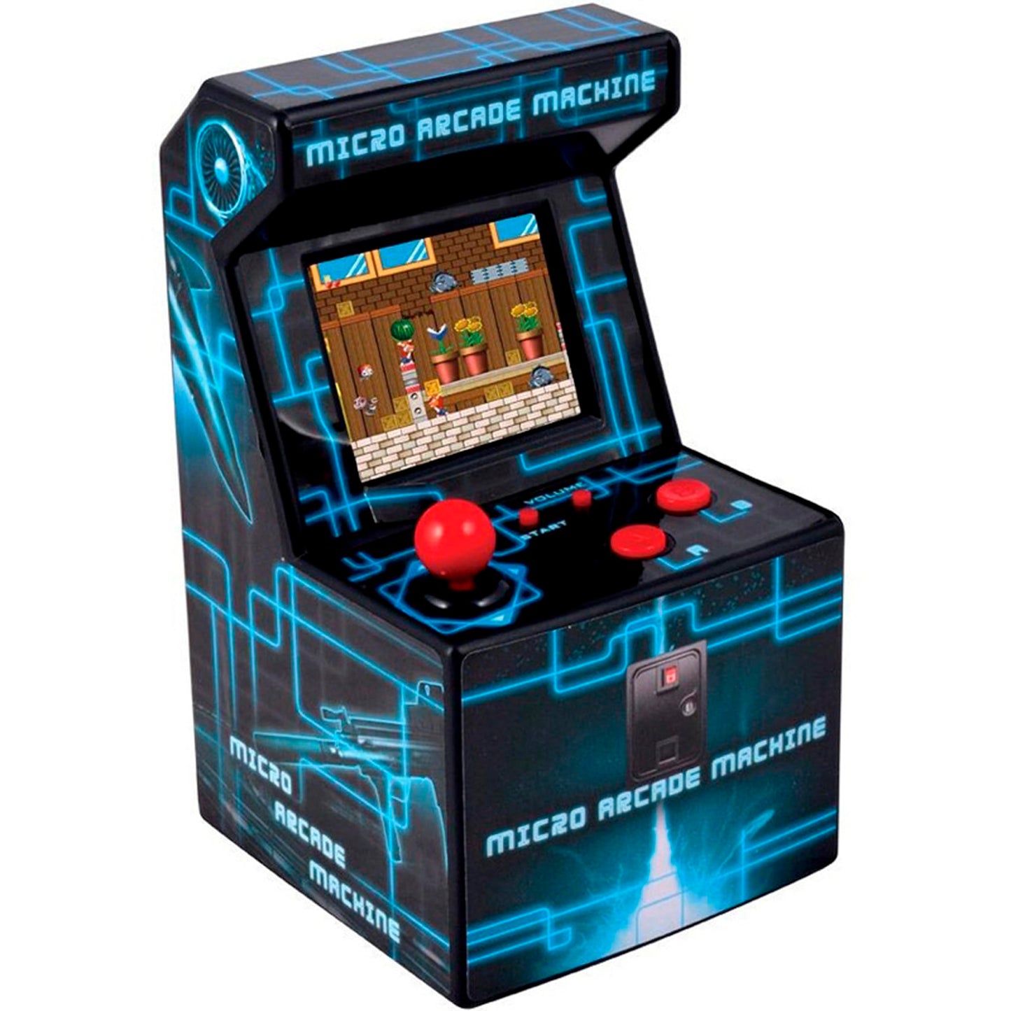 ITAL Mini Arcade Machine / Portable Mini Console with Retro Design and 250 Games / 16 Bits / Perfect As A Geek Gift for Children