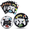 Wernnsai Video Game Party Supplies - 48 Pcs Watercolor Gaming Party Plates And Napkins Disposable Game Lovers Paper Plates Napkins For Boys Gamer Birthday Dinner Dessert Decorations Serves 16 Guests