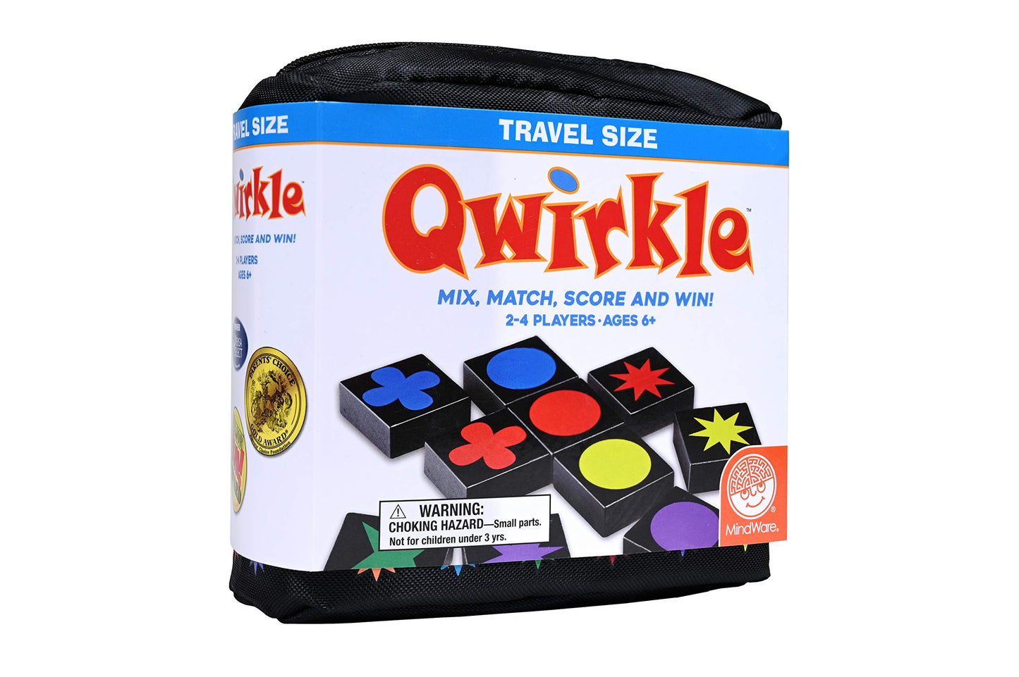 Mindware | Qwirkle: Travel (New) | Board Game | Ages 6+ | 2-4 Players | 45 Minutes Playing Time
