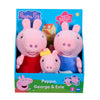 Peppa Pig Plush 3 Piece Set - Peppa, George & Baby Evie - Super Soft Classic Plush Toy 18 Months +