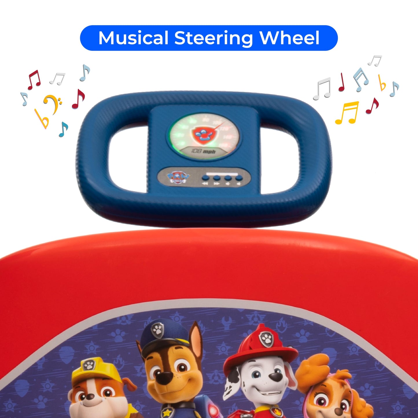 Paw Patrol 12V Electric Go Kart For Kids, Electric Ride-On Toy With Lights, Seat Belt, Ages 3-6, Durable Pvc And Iron Construction, Rechargeable Battery, Outdoor And Indoor Fun