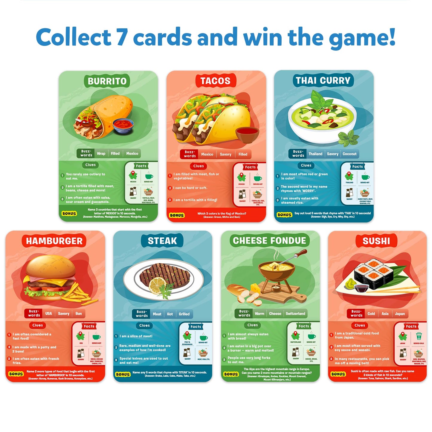 Skillmatics Guess in 10 Foods Card Game - Educational Travel Toy for Kids, Ages 8+, Multicolor, Model SKILL109GFW