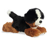 Aurora Adorable Mini Flopsie Bernie Mountain Dog Stuffed Animal - Playful Ease - Timeless Companions - Black 8 Inches