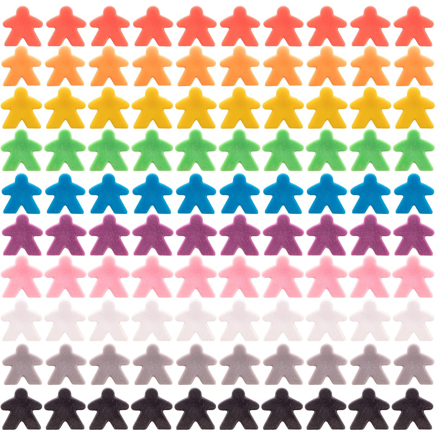 Brybelly Tbga-203 Plastic Meeples - Pack Of 100
