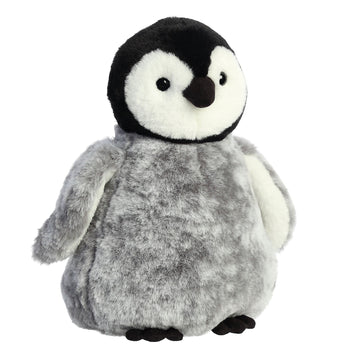 Aurora Festive Holiday Pippy Penguin Stuffed Animal - Seasonal Cheer - Heartwarming Gifts - Gray 11 Inches
