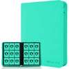 9 Pocket Card Binder enhanced Zip Trading Card Binder 360 Double Sided Pocket PU Collection Binder Collector Album Card Folder for MTG TCG Sports Cards (Cyan)