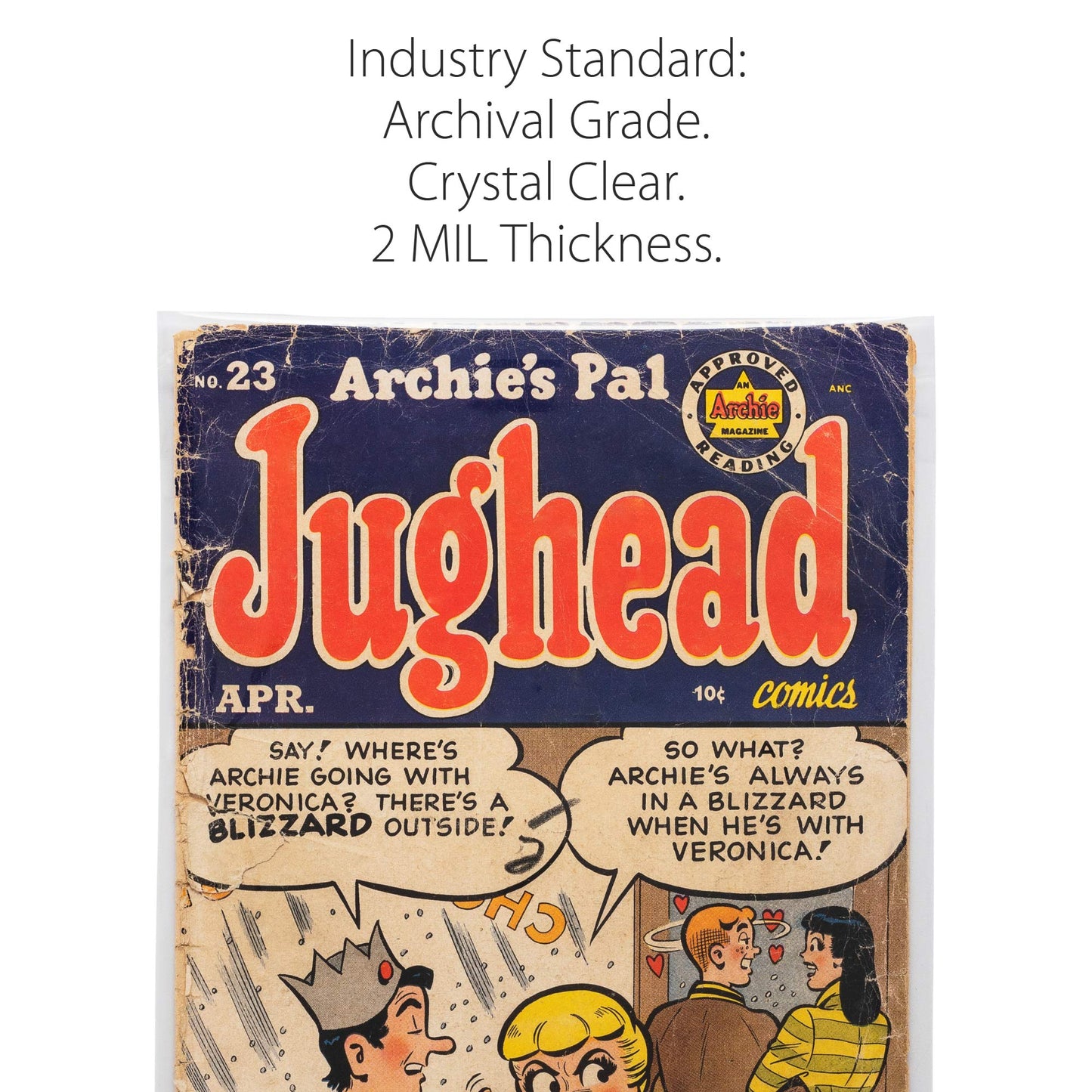 Titanshield Golden Age Re-Sealable Comic Book Bags (150 Count)