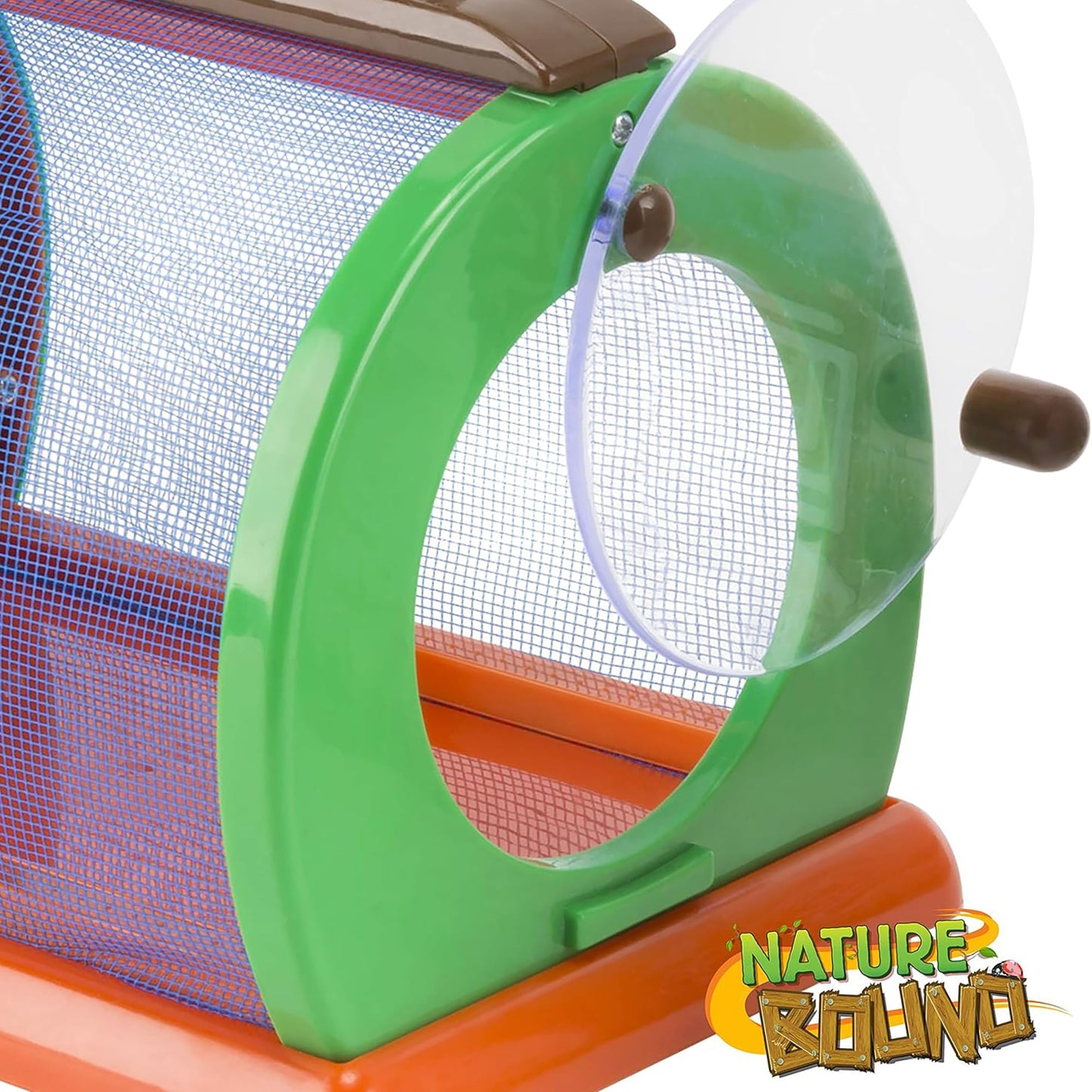 Nature Bound Critter Cage Bug Catcher and Habitat Kit | Insect Netting and Activity Booklet | STEM Educational Toys for Kids | Indoor and Outdoor Use | 8.5 x 5.75 x 8 | Green