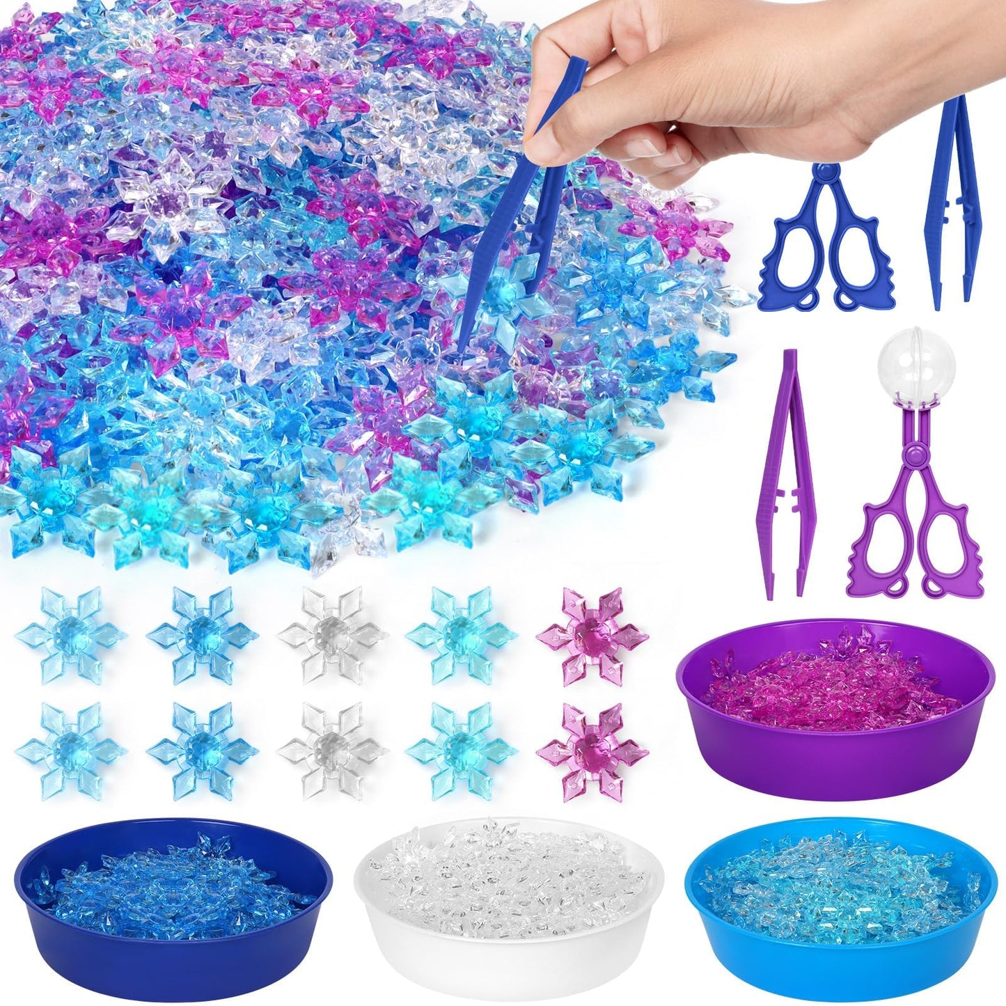 Oaxntgw Sensory Bin (Frozen Snowflake)