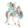 Schleich Bayala Fairy Eyela with Princess Unicorn Playset - Sparkling Flying Princess Doll with Unicorn and Magic Wand, Birthday