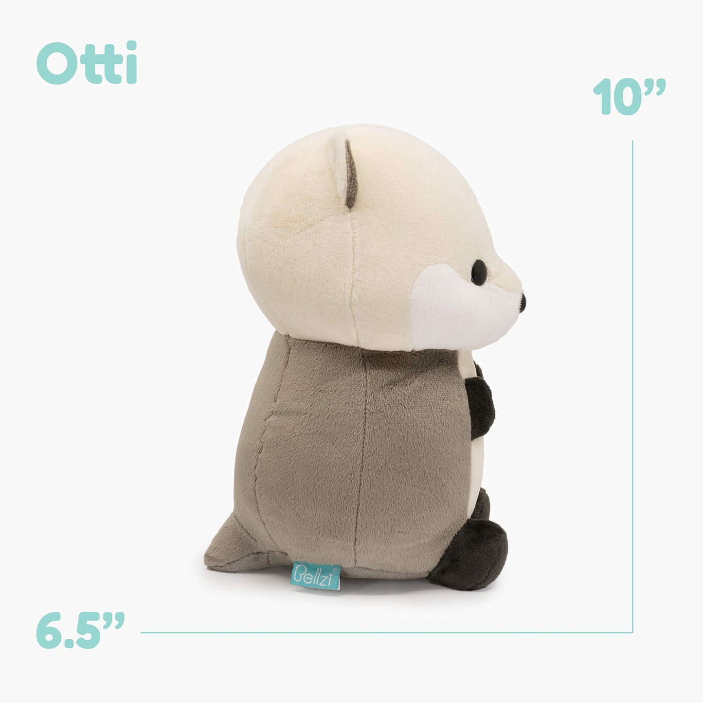 Bellzi Sea Otter Stuffed Animal Plushie - Small Soft Otter Plush Toy - Plushies For All Ages - Otti