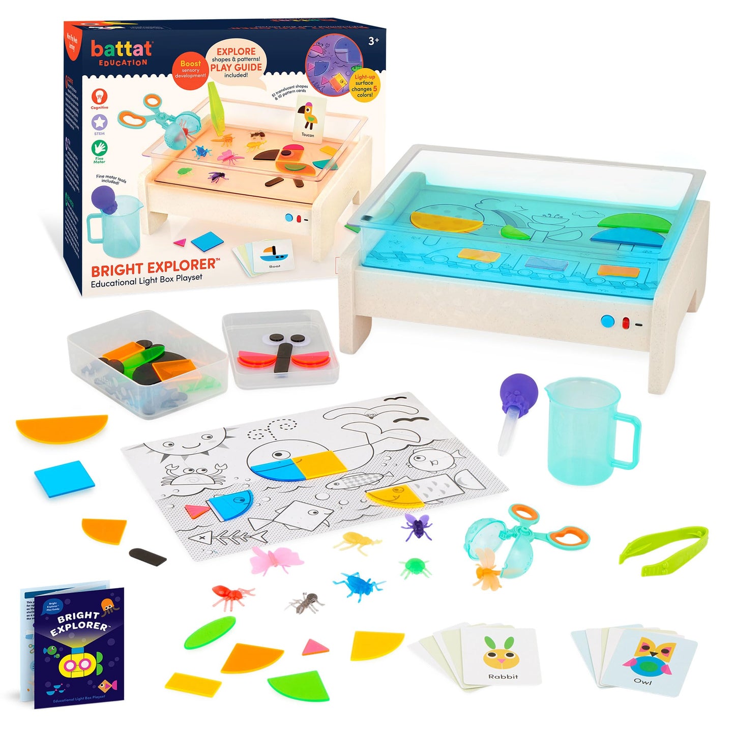 Battat Education - Tracing Light Box - Light Table For Kids - Sensory Lights - Light Up Board For Kids - Educational Science Kit