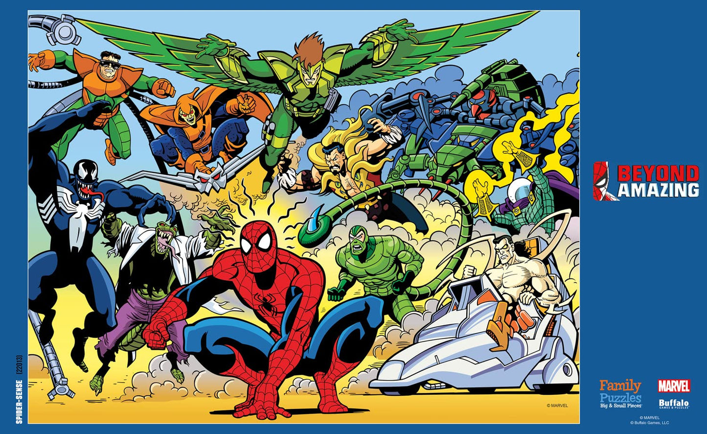 Buffalo Games Spider-Sense 400 Piece Jigsaw Puzzle - Large Multicolor Paper Puzzle for Families - Model 22013