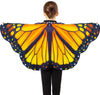 D.Q.Z Toddler Butterfly-Wings-Costume For Girls Princess Dress-Up Clothes, Spring Bug Toys For Kids Birthday Party Gifts Idea (Orange)