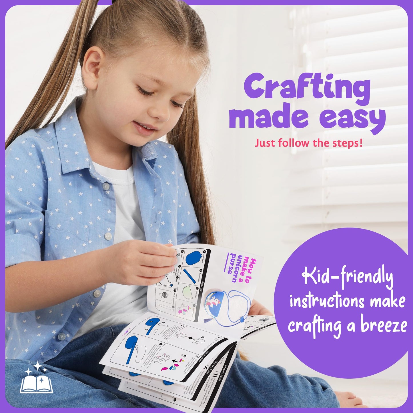 Unicorn Craft Kit for Girls - 12 Projects - Gifts for 5 Year Old Girl - Arts and Crafts for Kids 4-8 - Toys for Ages 5-7 - 4 5 6