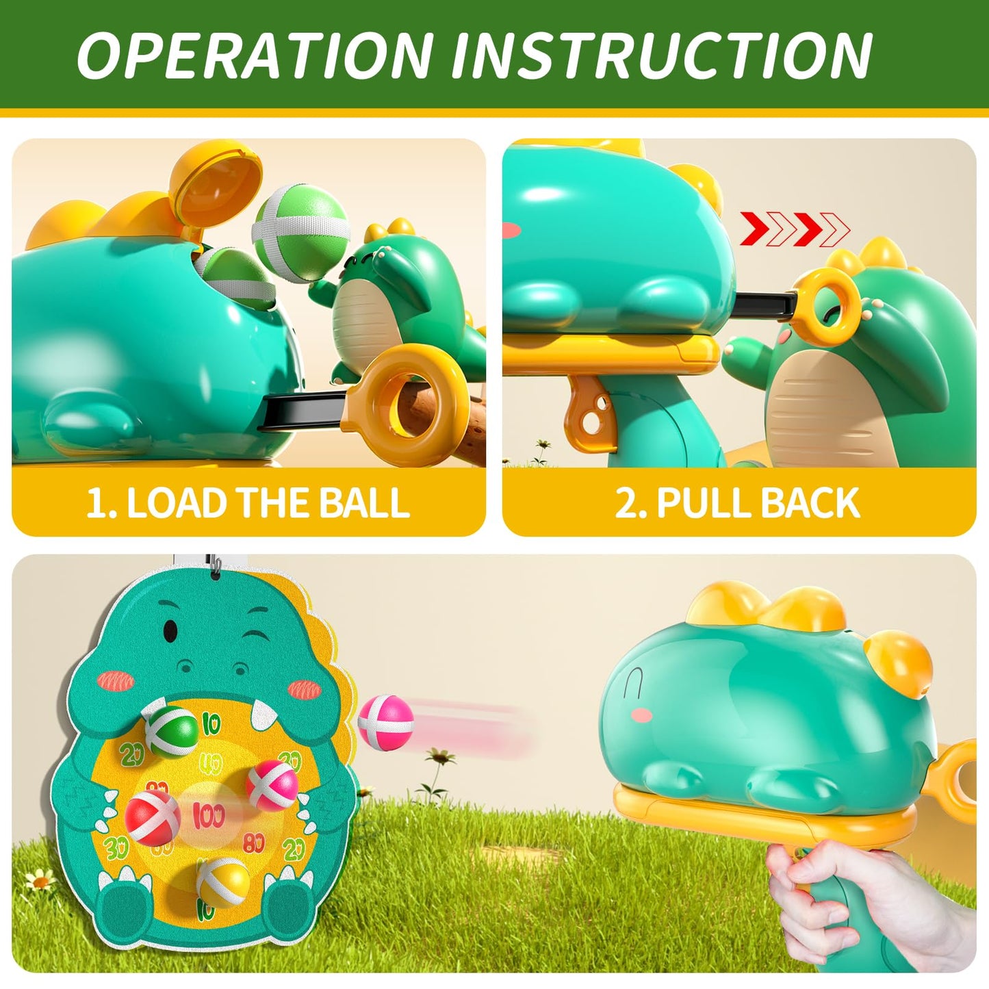 Bennol Outdoor Toys Gifts, Dinosaur Games Dart Board Toys For Kids Ages 3-5 6-8, Birthday For 3 4 5 6 Year Old Boys Kids
