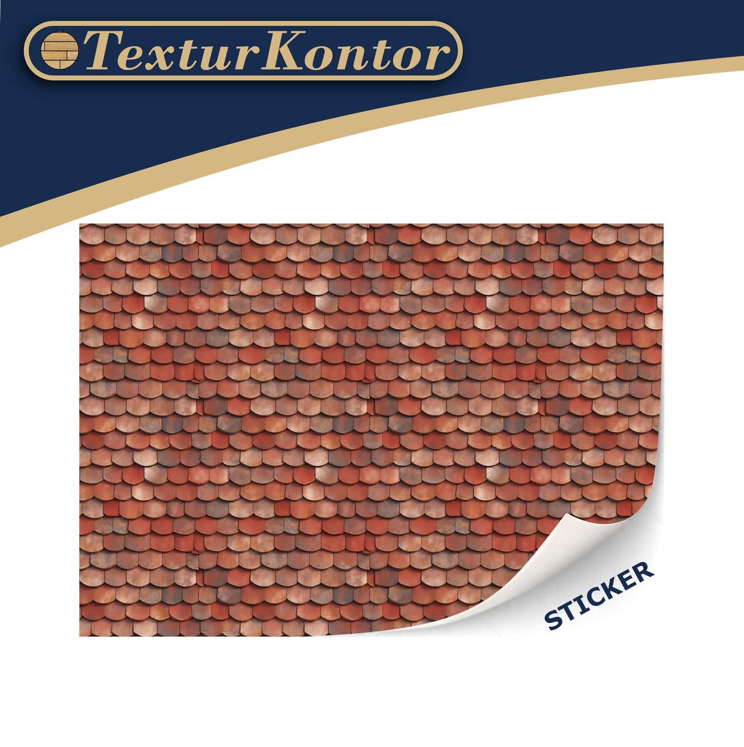 3 Sheets Self-Adhesive Roof Tiles And Shingles For Dollhouses Scale 1:12 (Roofshingles Clay)