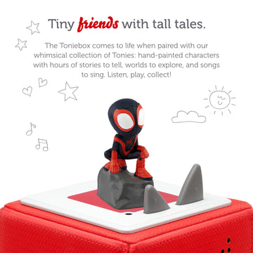 Tonies Spin Audio Toy Figurine - Marvel's Spidey & His Amazing Friends, Multicolored, Model 11000359, Durable Plastic