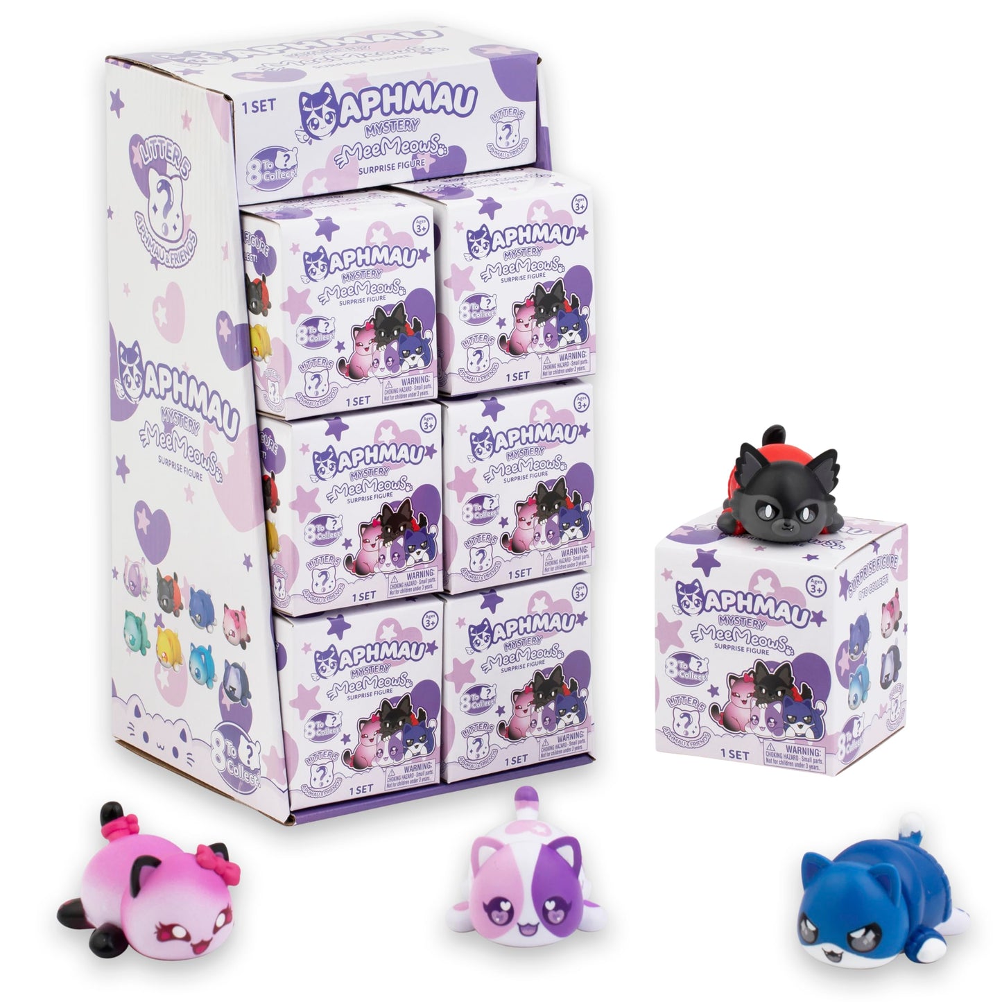 Aphmau Meemeow Mystery Figures – Series 5; Youtube Gaming Channel, Blind Box, 6 Pack Bundle, 8 To Collect, Official Merch