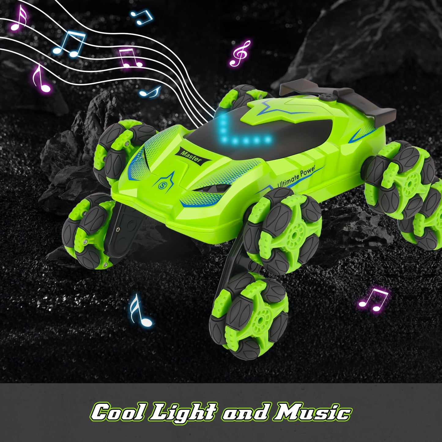 PREPOP 8WD Remote Control Stunt Cars Toys- Best Birthday Presents Gifts for Kids Age 6 7 8 9 10 11 12 Year Old Boys, 2.4Ghz Cool