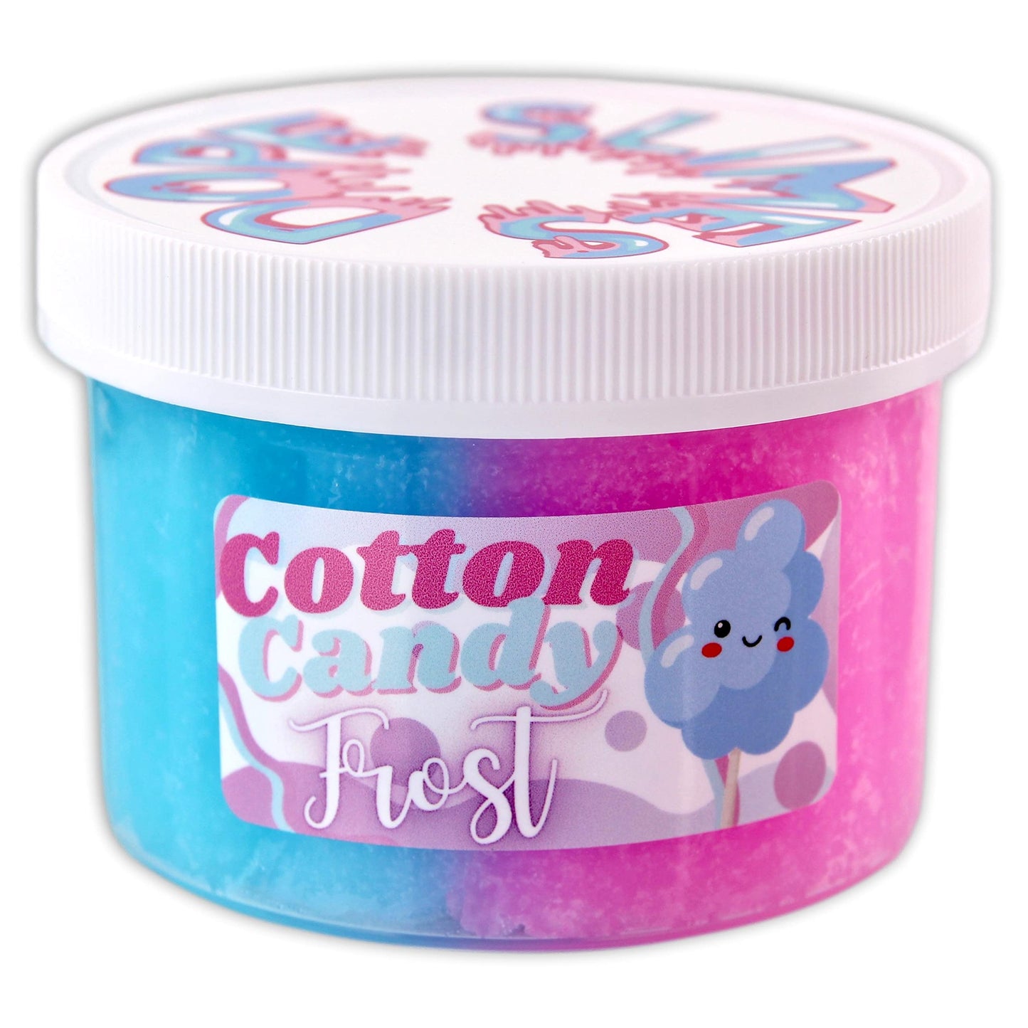 Cotton Candy Frost (8Oz) - Icee Textured Slime - Handmade In Usa - Dope Slimes